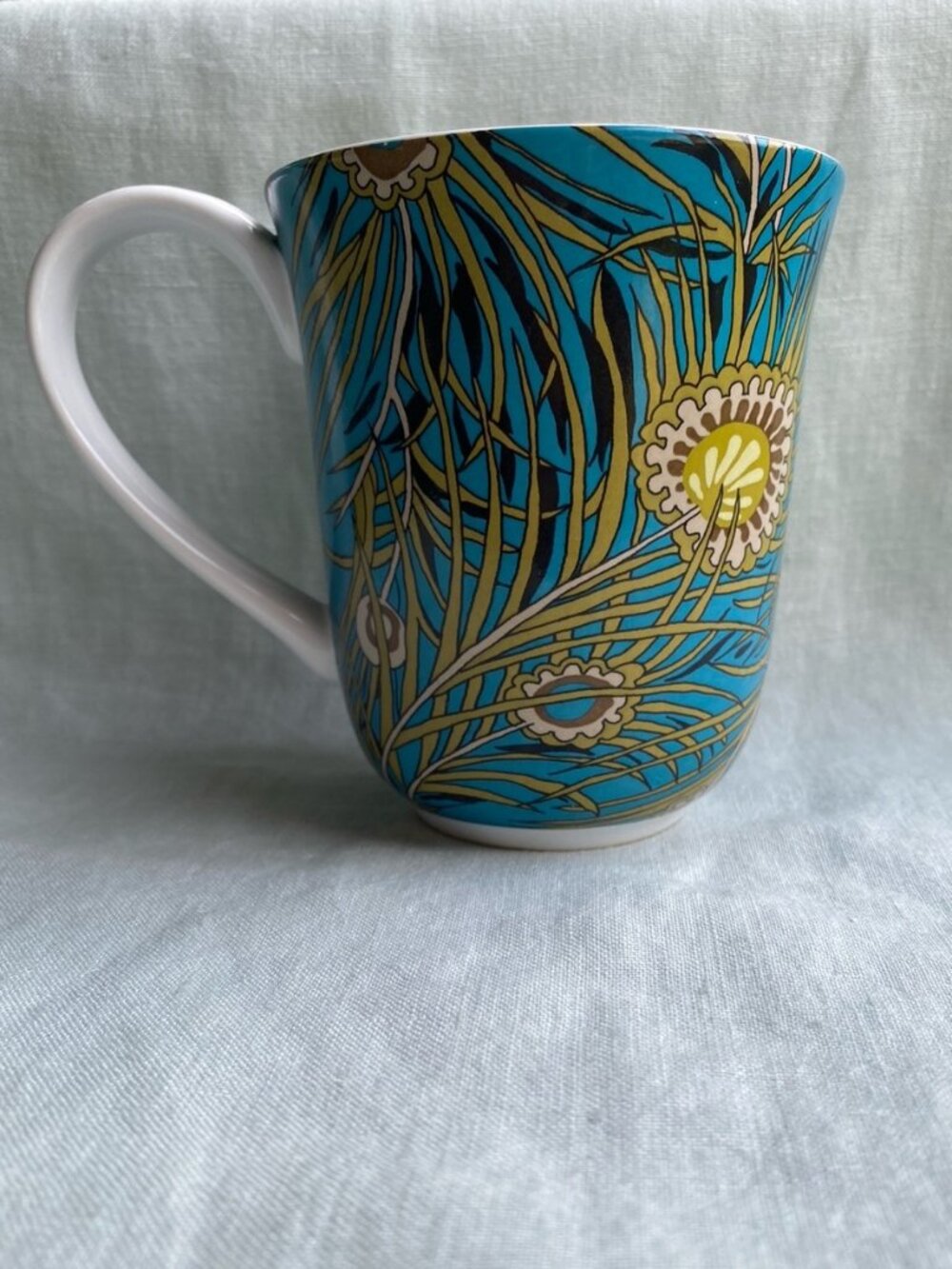 Liberty of London x Target peacock pattern 11 fl. oz. mug